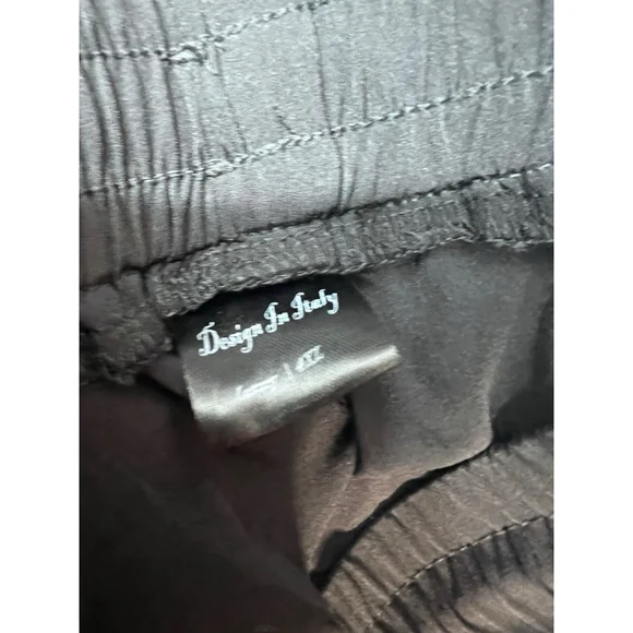 Womens Plus Size 4X Black Cargo Jogger Pants Drawstring Waist Elastic Cuff Y2K - Picture 6 of 6